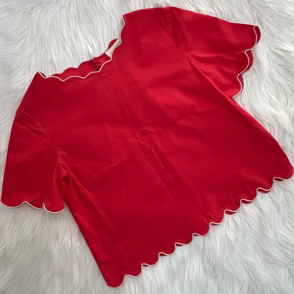 Vanessa Bruno Athé Vibrant Red Top size 34/0/XS